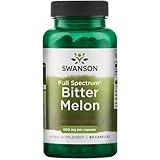 Swanson, Bitter Melon (Bittermelone), 500mg, 60 Kapseln, Hochdosiert, Laborgeprüft, Sojafrei, Glutenfrei, Ohne Gentechnik