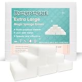 RongrongJIE Extra großer magischer Schwammradierer, 12 Stück, dick, langlebig, Melamin-Schwämme zur Reinigung, Multi-Oberflächen-Power-Schrubber Reinigungspads für Küche, Bad, Möbel, Badewanne, Spüle,