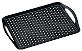 Kesper Tablett, Kunststoff, Schwarz, 45,5 x 32 x 4,5 cm...