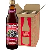 RABENHORST Aronia Muttersaft BIO 6er Pack (6 x 700 ml), 100 % purer Aronia-Direktsaft aus erster Pressung