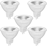 Linkind GU5.3 MR16 LED 5W Lampe 12V, 50 Watt ersetzt, 2700K Warmweiß 36° Abstrahlwinkel LED Spot MR16, 520Lm AC/DC 12Volt LED Leuchtmittel, Nicht dimmbar, 5 Stück