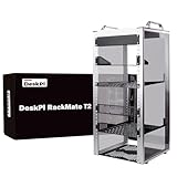 GeeekPi 12U Netzwerkschrank, 10-Zoll-Rack für Netzwerk-, Server-, Audio- und Videoausrüstung, DeskPi RackMate T2 Rackmount-Server-Schrank