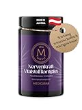 Medicusan Nervenkraft Vitalstoffkomplex - natürlicher Stimmungsaufheller mit Baldrian hochdosiert, 90 mg Safranextrakt Saffr’Activ™, Vitamin B12, Johanniskraut, Lavendel, Folsäure