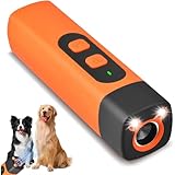 DAILIENFUS Ultraschall Hundeabwehr Anti Bell Gerät, Wiederaufladbar mit LED-Taschenlampe, 3 Frequenzen Stufen für sofortige Wirkung gegen Bellen, Für kleine & große Hunde, Innen & Außen