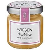 L.W.C. Michelsen - Wiesen Honig -Mini- (50g) | mild & cremig | natürlich, ohne Zusätze | hochwertiger Vielblüten-Bienenhonig | Wiesen-Honig im Probierglas