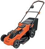 Black+Decker Akku-Rasenmäher CLMA4825L2 (36V, 2.5Ah, 48 cm Schnittbreite, mit Autosense-Technologie, für große Rasenflächen bis 600 m², 7-fache Höhenverstellung, inkl. 2 Akkus, Ladegerät)