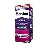 Metylan Vlies, Tapetenkleister für Vliestapeten mit glatter oder strukturierter Rückseite, einfach zu verwendender Tapetenkleister, Kleister mit hoher Ergiebigkeit, 1x360g