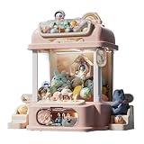 Arcade Automat mit Fernbedienung , Arcade Automat mit 8 Planeten,2 Pandapuppen,25 Puppen,20 Gashapons Lustiges Geschenk für Party-Weihnachten ,Pink
