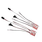 equlup RC gebürstet ESC, 2PCS 30A MicroBidirectional ESC Winch Speed Controller -Zubehör mit Bremse für axiale SCX24 K969 1/24 RC -Auto -Upgrade -Teile