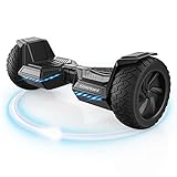 Hoverboard Offroad, 8,5 Zoll Offroad-Reifen alle Gelände Hoverboards, Hoverboards für Kinder Erwachsener LED-Seitenlichter, Starker Dual Motor mit Bluetooth Lautsprecher, Geschenke für Jugendliche