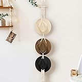 Hutaufhänger, Makramee-Hutablage für die Wand mit klebrigem Haken, drei Hut-Stil, Hut-Organizer, Huthalter, Kappen-Display, Aufbewahrungsregal für breite Krempe, Baseballmütze für Damen und Herren