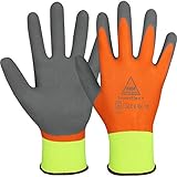 10 Paar Hase Safety Gloves Superflex+ Latex-Arbeitshandschuhe wasserdicht, rutschfeste Gartenhandschuhe Größe XL (10)