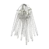 OFFPENSIG 1Set Weihnachts-Eiszapfenlichter für Den Außenbereich, Gypsophila-Eiszapfenlichter, LED-Lichterketten für Den Außenbereich, EU-Stecker