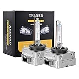 XELORD D1S Xenon Brenner Scheinwerferlampe 6000K Diamond Weißlicht 35W HID Fahrzeugscheinwerferbirne12V (2 Lampen)