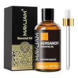 MAYJAM Bergamotte Ätherisches Öl 30ML, Bergamotteöl für Diffusor, Luftbefeuchter, DIY, Home，Wardrobes