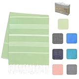 MyStilo® XXL Saunahandtuch Hamamtuch - Großes, Weiches Badetuch 100x200cm, Schnelltrocknend - Premium Strandtuch, Beach Towel, Handtuch für Männer, Frauen, Yoga und Fitness (Mint Green)