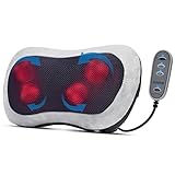 RENPHO Shiatsu Massagegerät mit Fernbedienung, Massagekissen mit Wärmefunktion, Rückenmassagegerät mit 2 Intensitäten, Massagegerät Rücken Nacken, Geschenke für Frauen