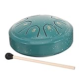 minkissy 1 Satz Stahl Zungen Trommel Töne Meditation Handtrommel für Anfänger Hochwertige Zungentrommel aus Langlebigem Material für Erwachsene für Musiktherapie und Entspannung