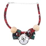 Toyvian Adorable Pet Collar mit Weihnachtsfliege und Glocke Verstellbares Sicheres Hundehalsband für Kleine bis Mittelgroße Hunde und Katzen Material für Komfortablen Sitz Festliches