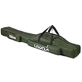 Lixada 3 Schicht Portable Folding Angelrute Tasche Angelrute Werkzeuge Aufbewahrungstasche Angelausrüstung Angelgerät Tasche,Rutentasche Rod Case für Angelruten,90/120/150 cm(optional)