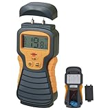 Brennenstuhl Feuchtigkeits-Detector MD (Feuchtigkeitsmessgerät/Feuchtigkeitsmesser für Holz oder Baustoffe, Holzfeuchtemessgerät mit LCD-Display, ohne Batterie) grau