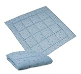 Molis&Co - Krabbeldecke 120x120x5 cm - 100% Baumwolle (OEKO-TEX) - Multifunktionale Spielmatte, Dick & Weich Gepolstert - Ideal als Babydecke & Spieldecke - Colima