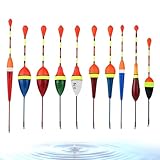 10 Stück Angelzubehör,Posen Angeln,Angelposen Set,Forellenschwimmer,Angelset mit Schwimmer 0.6g/0.8g/1.2g/2.0g/2.5g,Geeignet für Angelbegeisterte,Anfänger und für Verschiedene Fischarten.