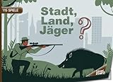 Stadt, Land, Jäger – 115 Spiele: Stadt, Land, Fluss Jäger – Spielblock für Jagdbegeisterte | Quiz Spiel Jagd