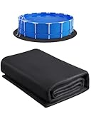 VEVOR Poolunterlage, 3,6 m, für oberirdische Schwimmbecken, extra Dicke Bodenplane, verhindert Einstiche, Poolmatte aus Geotextilmaterial, verlängert die Lebensdauer der Folie, Bodenschutzplane