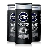 Nivea Men Duschgel Active Clean 3in1, 250 ml, 3 Stück