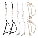 Supvox 3 Paar Abnehmbare High Heel Knöchelriemen aus Elastischem Material mit Verstellbarer Schnalle Rutschfeste Anti Drop Schuhriemen für Damen Pumps und Hohe Schuhe Zufällige Farbe