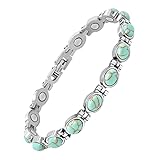 JEROOT Magnetarmband Damen Türkis, Elegant Magnetische...