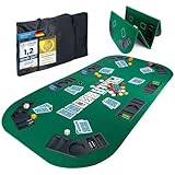 GOODS+GADGETS XXL Pokertisch-Auflage Faltbare Pokerauflage;...
