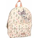 mybagstory - Rucksack – Bambi – Beige – Disney – Kinder – Schule – Kindergarten – Kindergarten – Schulranzen Mädchen – Größe 31 cm – verstellbare Träger – Geschenkidee, Rosa