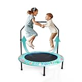 Kindertrampolin mit verstellbarem Griff - Sicherer Spielspaß für aktive Kinder Trampolin Indoor Outdoor für Jungen Mädchen ab 2 3 4 Jahren