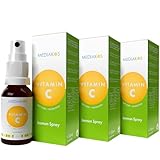 Vitamin C + Zink + Quercetin | Mediakos® Immun Spray | Vegan | Immunsystem | Haut | Haare | Knochen | Antioxidant | Ohne Zucker | Zitronen-Geschmack | Auch für Kinder