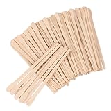 VIDSTW 400 Pcs Wax Holzstäbchen, Klein Holzspachtel Werkzeug, Hölzern Wax Stick,Gesicht Augenbrauen Wachs Keule, für Nase Augenbrauen, Ohr Gesicht Schnurrbart Bikini Lippe (Braun)