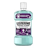 LISTERINE Total Care Sensible Zähne (500 ml), antibakterielle Mundspülung für schmerzempfindliche Zähne mit 6 in 1 Wirkung, mildes Mundwasser schützt vor Zahnfleischproblemen