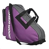 Sherwood Schlittschuhtasche, Inliner-Tasche für Erwachsene und Kinder, Eishockey-Bag, ideal für Rollschuhe und Eislaufschuhe (Lila)