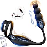 Prostata Stimulation Männer Intensiver 9 Stößes Vibrationen Sexspielzeug für die Männer Anal Vibrator Dildo Vibratorensets für Männer Analvibratoren für Mann Anal Plug mit Penisring Sex Toys Tagnaff