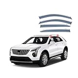 FLLFC Autoscheibe Visier Vent Schattierungen Sonne Regen Deflektor Schutz für CADILLAC XT4 MK1 2018+ ABS Kunststoff Außenschutz Zubehör