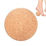 Massageball - Massageball aus Kork | Massageball für schmerzende Muskeln, Schultern, Nacken und Rücken | Yoga Massageball, Tiefengewebemassage-Therapie, bzw