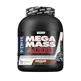 WEIDER Mega Mass 4000 Weight Gainer Shake zum Zunehmen, Schokolade, mit Protein, Creapure Kreatin Monohydrat, komplexen Kohlenhydraten, Vitaminen und Mineralstoffen – Muskelaufbau Shake 3kg