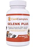 CaniComplete Gelenk Plus - Gelenktabletten für Hunde: Teufelskralle, MSM, Chondroitin, Glucosamin, Kollagen, Vitamin B, UVM. 120 Stück