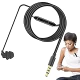 Einzel-Headset mit kabelgebundenem Mikrofon, einzelner Ohrhörer | linkes rechtes Mono-Headset mit Mikrofon | Noise Cancelling Kopfhörer mit Ohrstöpsel aus