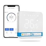 Meross Smart Thermostate Boiler WLAN Heizungsthermostat Raumthermostat WiFi Thermostat Heizen & Kühlen Intelligente Wandthermostat für Siri & Google Sprachfehl, Fernsteuerung