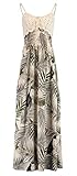 Hailys Damen Viskose Maxi Träger-Kleid Ka44ja HF-1708104 Beige Palm S