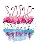 WYWQN 5000 Teile Puzzle aus Holz tanzende Flamingos Puzzles für Kinder Puzzles für Erwachsene