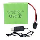Tosiicop 4.8V 2400mAh RC Akku - AA NiMH Wiederaufladbar...