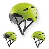 GOOFF Pilot S-Pedelec Helm - Schutz für schnelle E-Bike Fahrten – Fahrradhelm mit Visier und Licht – NTA 8776-zertifizierter Zweirat Helm für Damen und Herren - Velo Helm (Fluoreszierendes Gelb, XL)